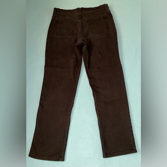 GLORIA VANDERBILT Amanda denim 5 pocket stretchy jeans black size 10 short - Picture 11 of 11